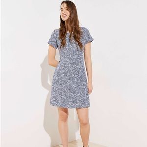 LOFT sz 16 Textured Back Cutout Sheath Dress